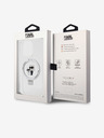 Karl Lagerfeld Karl Lagerfeld Ringstand Karl in Choupette MagSafe Zadnji pokrov za iPhone 15 Pro White