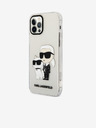 Karl Lagerfeld Karl Lagerfeld IML Glitter Karl in Choupette NFT Zadnji pokrov za iPhone 12/12 Pro Transparent