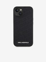Karl Lagerfeld PU Quilted Pattern Zadnji pokrov za iPhone 15 Black Karl Lagerfeld