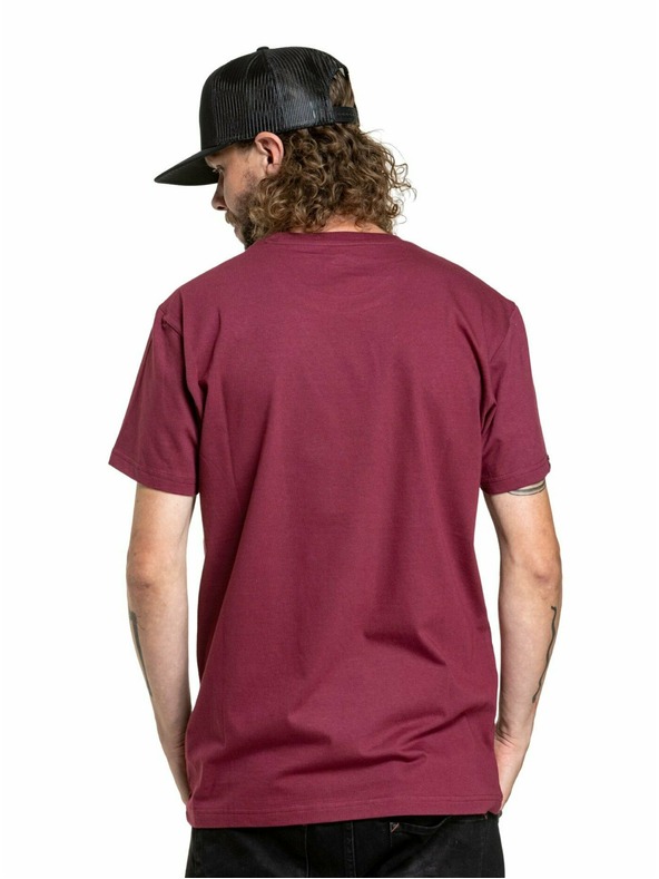 Meatfly Meatfly moška majica MF Logo Dark Wine | Rdeča | Velikost