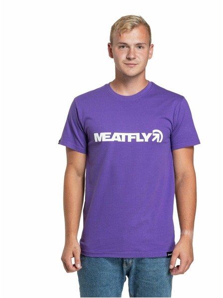 Meatfly Meatfly moška majica Logex Violet | Vijolična | Velikost S | 100% bombaž