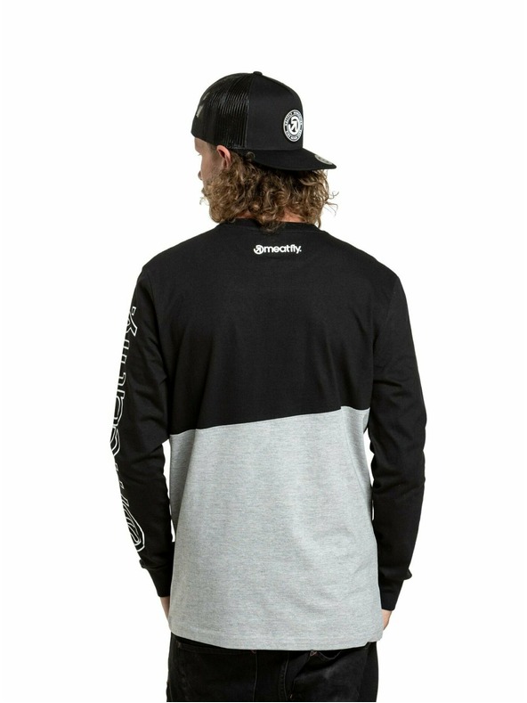 Meatfly Meatfly moška majica z dolgimi rokavi Judgement Racing Grey | Siva | Velikost