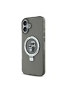 Karl Lagerfeld Karl Lagerfeld Ringstand Karl and Choupette MagSafe Zadnji Pokrov za iPhone 16 Black