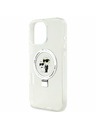 Karl Lagerfeld Karl Lagerfeld Ringstand Karl and Choupette MagSafe Zadnji Pokrov za iPhone 16 Pro White