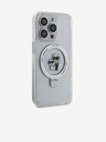 Karl Lagerfeld Ringstand Karl and Choupette MagSafe Zadnji Pokrov za iPhone 15 Pro Max White Karl Lagerfeld