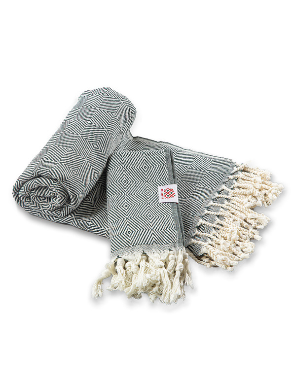 Balkanova Komplet bombažnih brisač in brisač Portokala XII - smaragdno zelena