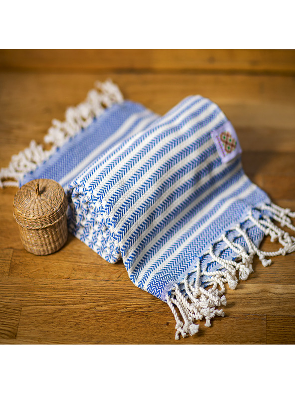 Balkanova Bombažna brisača in brisača Portokala I - modri komplet