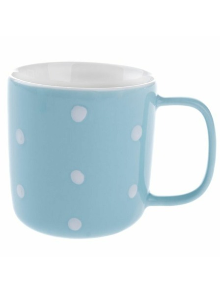 Casa de Engel Porcelanasta skodelica, modra z romarji, 370ml, 6/36