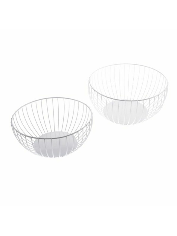 Casa de Engel Kovinska skleda, bela - komplet 2, 0/6