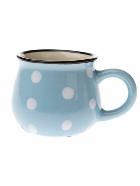 Casa de Engel Keramična skodelica - svetlo modra s pikami, 75ml, 24/144