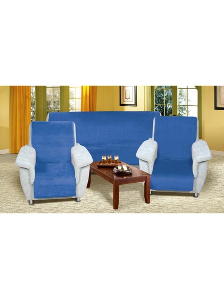 Bellatex Prevleka za kavč Micro 3+1+1 modra