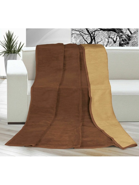 Bellatex Prevleka enobarvna 150x200cm čokoladna / lešnik