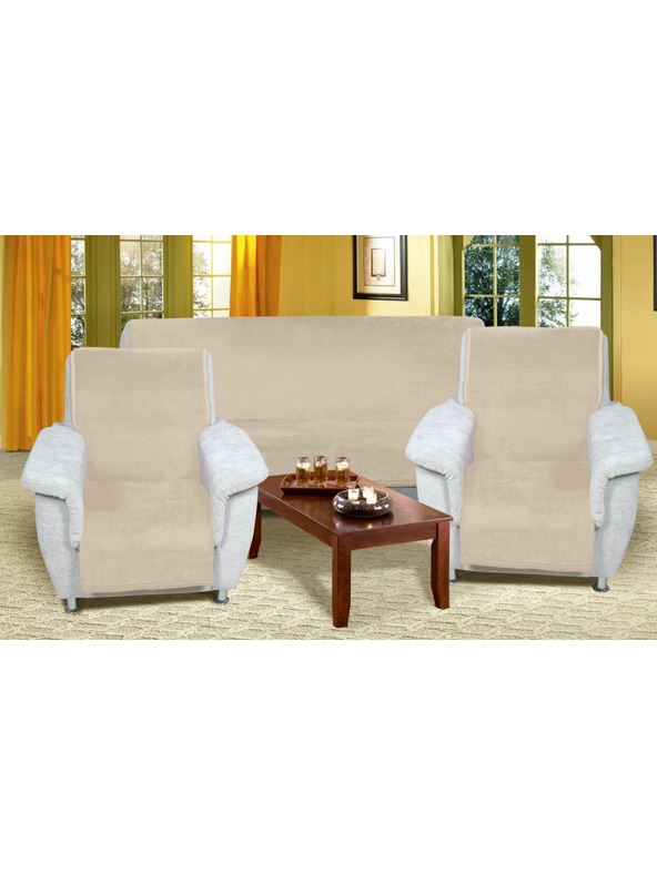 Bellatex Prešiv za sedežno garnituro Micro 3+1+1 bež Bellatex