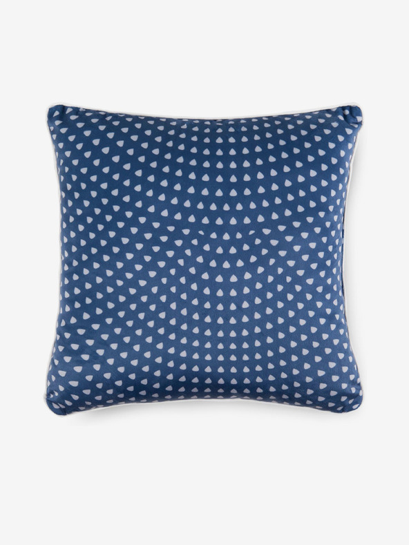 Hip Bedding 48 x 48 cm - modro vzorčast obojestranski vzglavnik s polnilom Hip Bedding Bjirke