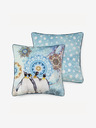 Hip Bedding 48 cm - svetlo modra vzorčasta obojestranska blazina Home Hip Pinga