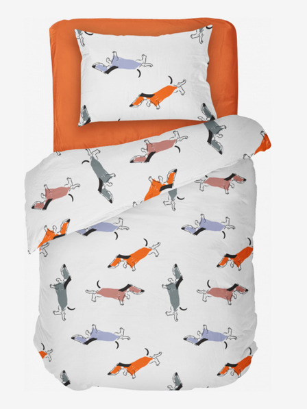 Kvalitex Bombažna posteljnina za otroško posteljico Doggy