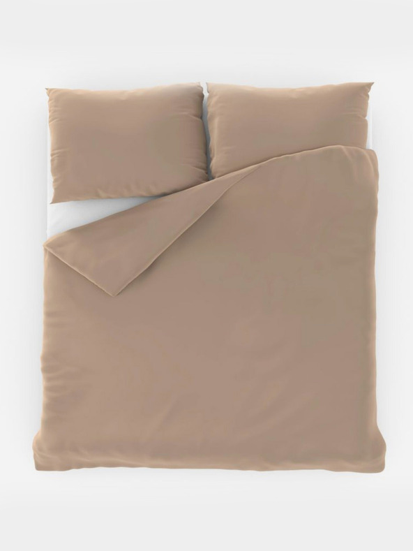 Kvalitex Francosko enobarvno bombažno posteljno perilo 240x200, 70x90cm bež