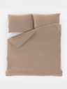 Kvalitex Francosko enobarvno bombažno posteljno perilo 240x200, 70x90cm bež