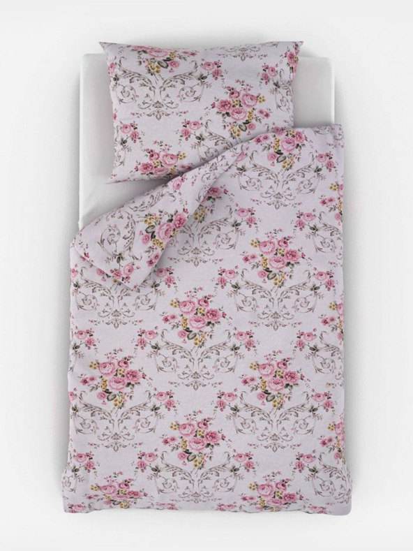 Kvalitex Francoska bombažna posteljnina PROVENCE COLLECTION 220x200, 70x90cm CLER roza