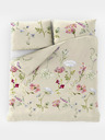 Kvalitex Francoska bombažna posteljnina za otroško posteljico DELUX 240x200, 70x90cm BOTANICA kremna