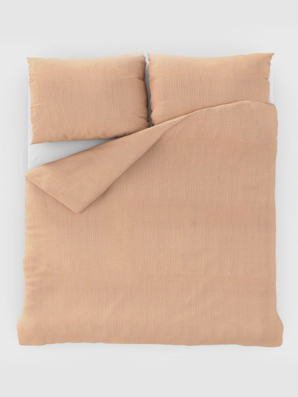 Kvalitex Francosko krepi posteljnino 220x200, 70x90 cm losos Kvalitex