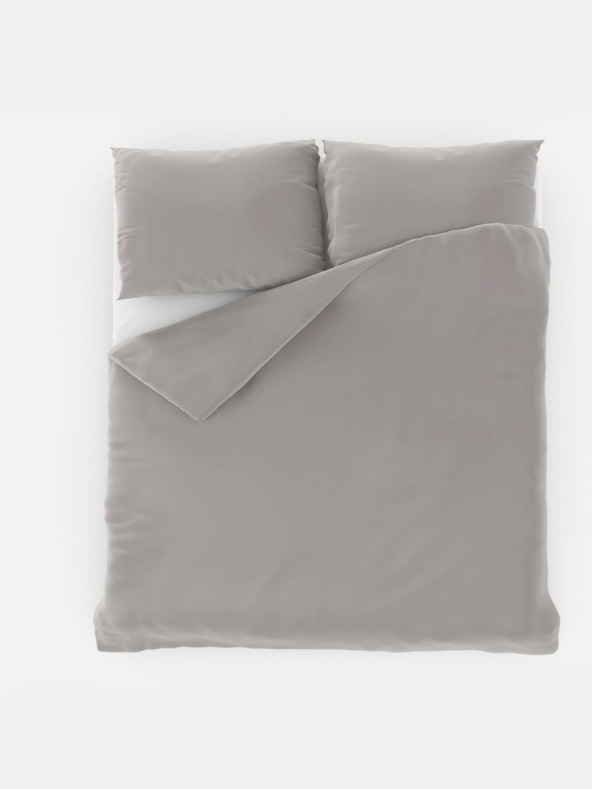 Kvalitex Satinasto francosko posteljnino LUXURY COLLECTION 1+2, 240x200, 70x90 cm svetlo sive