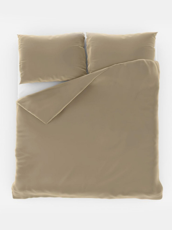Kvalitex Satenasto francosko posteljno perilo LUXURY COLLECTION 1+2, 240x200, 70x90cm bež barva