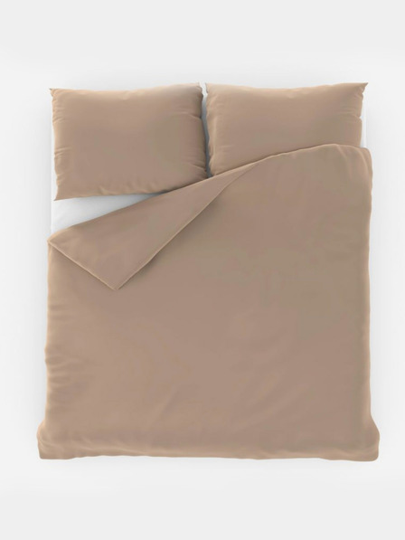Kvalitex Enobarvno bombažno posteljnino 140x200, 70x90 cm bež Kvalitex