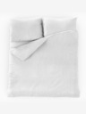 Kvalitex Francosko krepasto posteljno perilo 220x200, 70x90cm belo Kvalitex