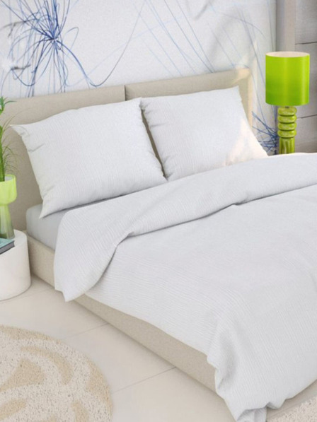 Kvalitex Francoska posteljnina iz krep-a 240x200, 70x90cm bela Kvalitex