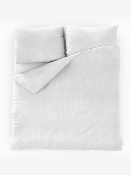 Kvalitex Francoska posteljnina iz krep-a 240x200, 70x90cm bela Kvalitex