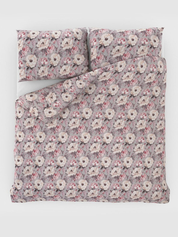 Kvalitex Klasično posteljno pregrinjalo 140x220, 70x90cm Ester siva Kvalitex