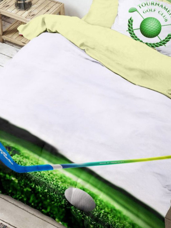 Kvalitex 3D posteljnina 140x200, 70x90cm Golf