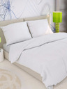 Kvalitex Klasična krepp posteljnina 140x200, 70x90cm bela Kvalitex