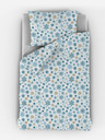 Kvalitex Božično posteljno perilo 140x200, 70x90cm POVOJNICE modre in bež barve