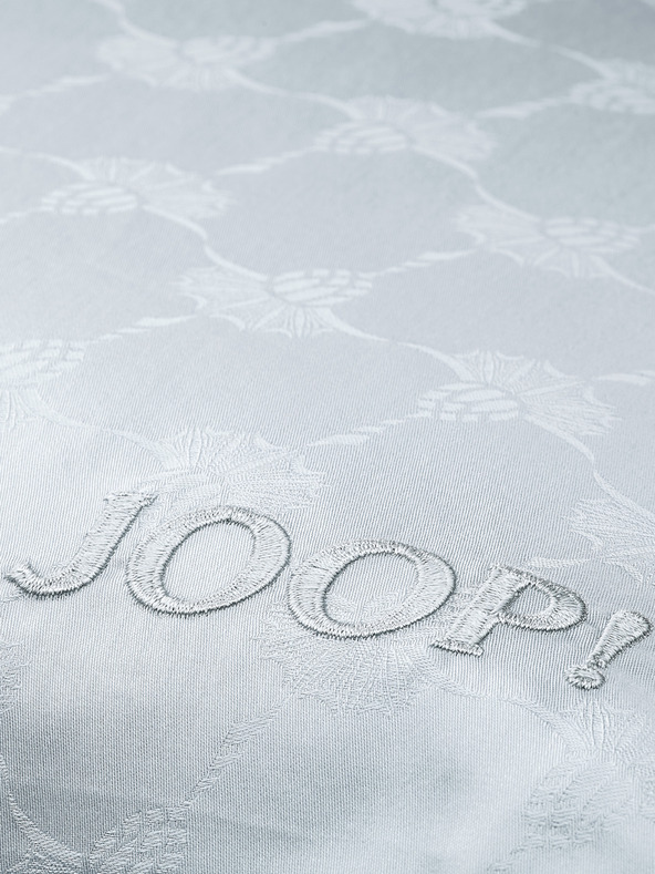 JOOP! 2x 70x90/200x200 Svetlo siva satenasto vzorčena posteljnina za zakonsko posteljo JOOP! Cornflower