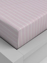 Kvalitex Bombažna napenjalna rjuha 100x200cm rožnati pas Kvalitex