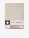 Good Morning 140 x 200 cm - bež rjuha iz raztegljivega džersija Good Morning