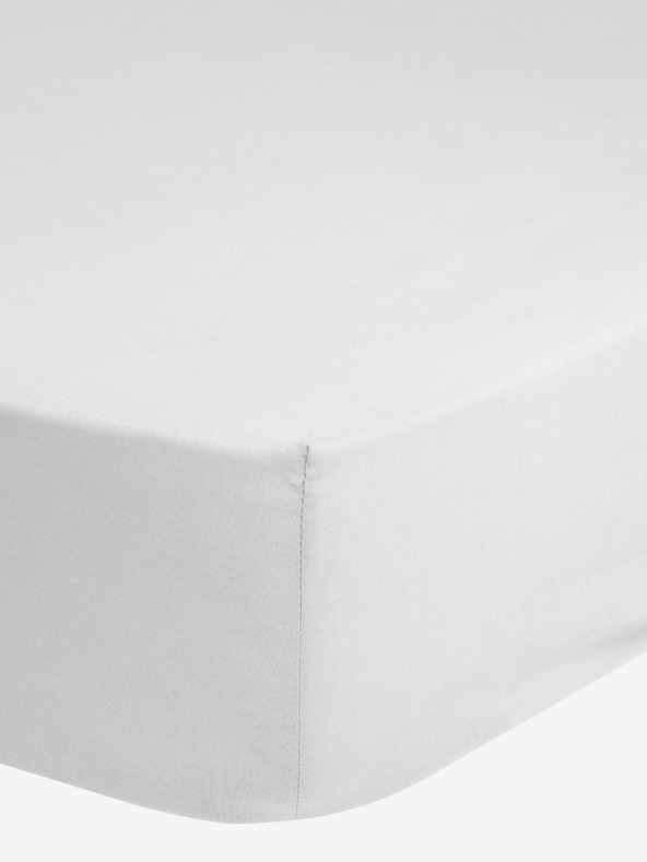 Good Morning 80/90/100 x 200 cm - Bela rjuha iz raztegljivega džersija Good Morning