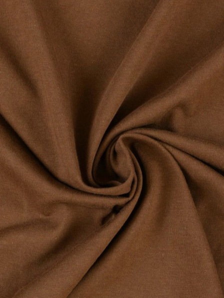 Kvalitex Prevleka iz jerseja 120x200cm temno rjava Kvalitex