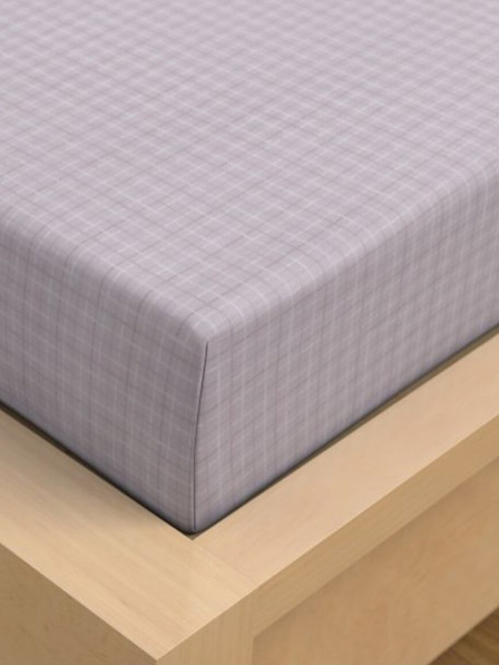 Kvalitex Satenasto pregrinjalo Luxury Collection 140x200cm Káro vijolična Kvalitex