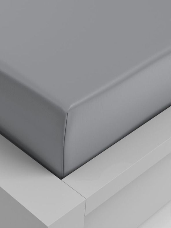 Kvalitex Prevleka iz raztegljive viskoze 100x200cm svetlo siva