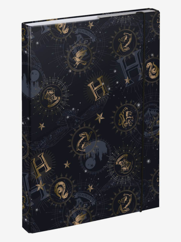 BAAGL  Črne platnice za šolske zvezke A4 Harry Potter Hogwarts Baagl