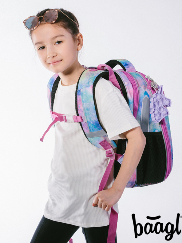 BAAGL  Roza šolska torba Baagl Shelly Unicorn