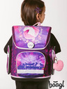 BAAGL  Vijolična šolska torba Ergo Baagl Konj