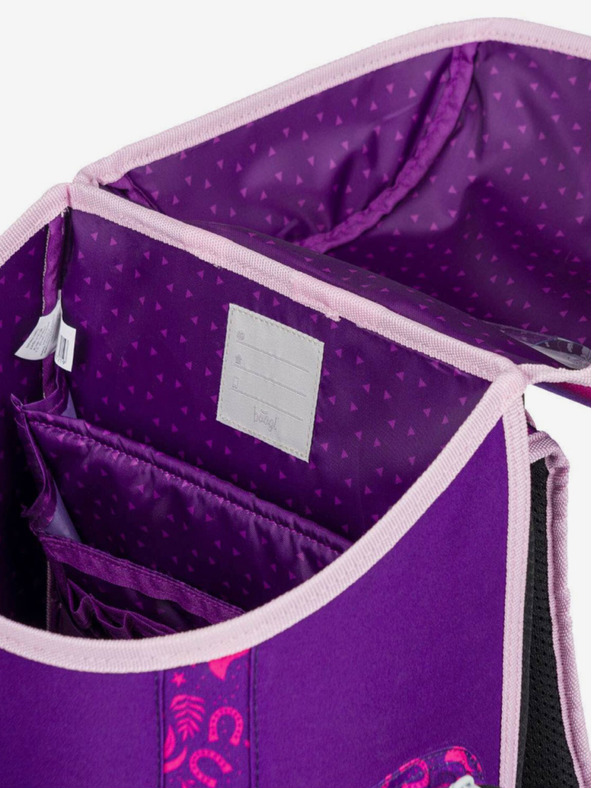 BAAGL  Vijolična šolska torba Ergo Baagl Konj