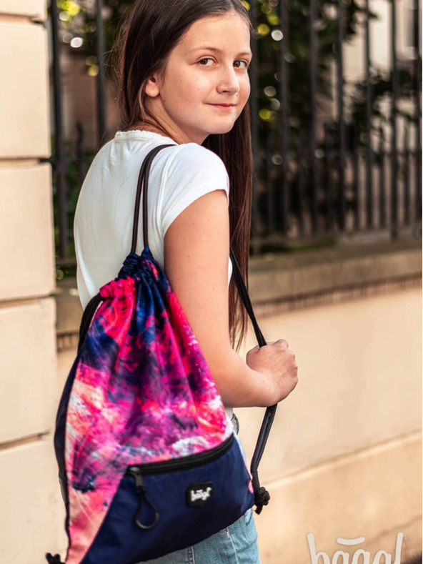 BAAGL  Pink 3 kompleti abstract: nahrbtnik, svinčnik, torba Baagl