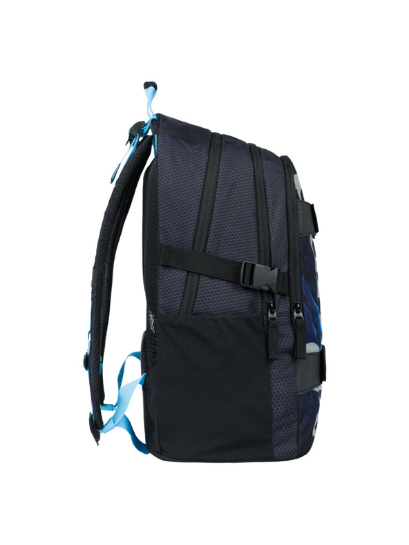 BAAGL  Črn šolski nahrbtnik Skate Bluelight Baagl