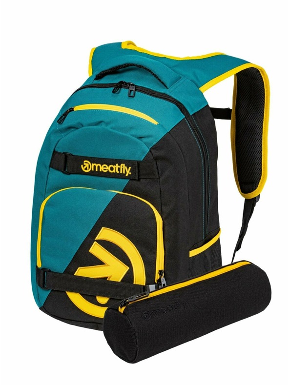 Meatfly Meatfly nahrbtnik Exile Black / Snake Green 24 L | Zelena | Prostornina 24 L