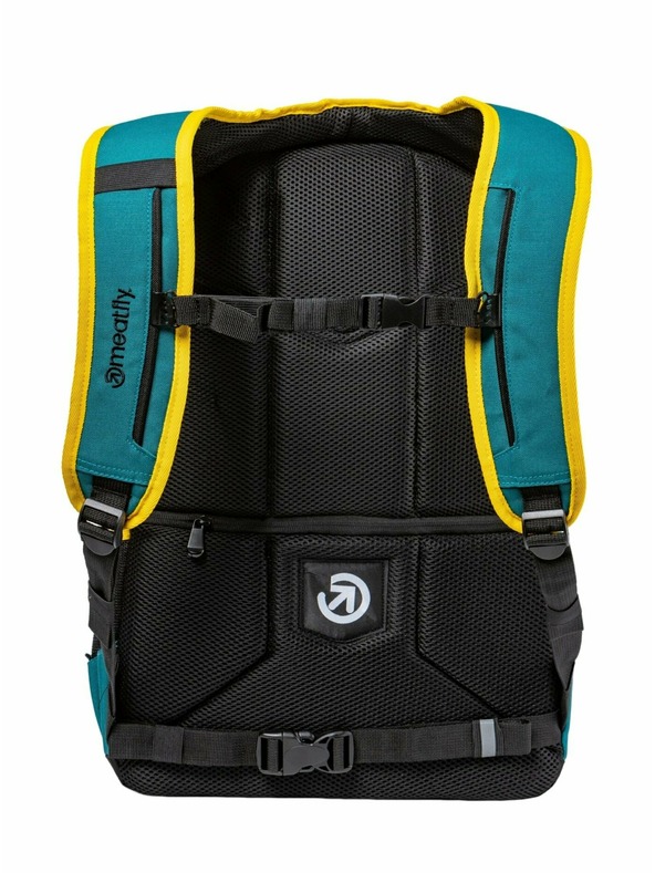 Meatfly Meatfly nahrbtnik Exile Black / Snake Green 24 L | Zelena | Prostornina 24 L